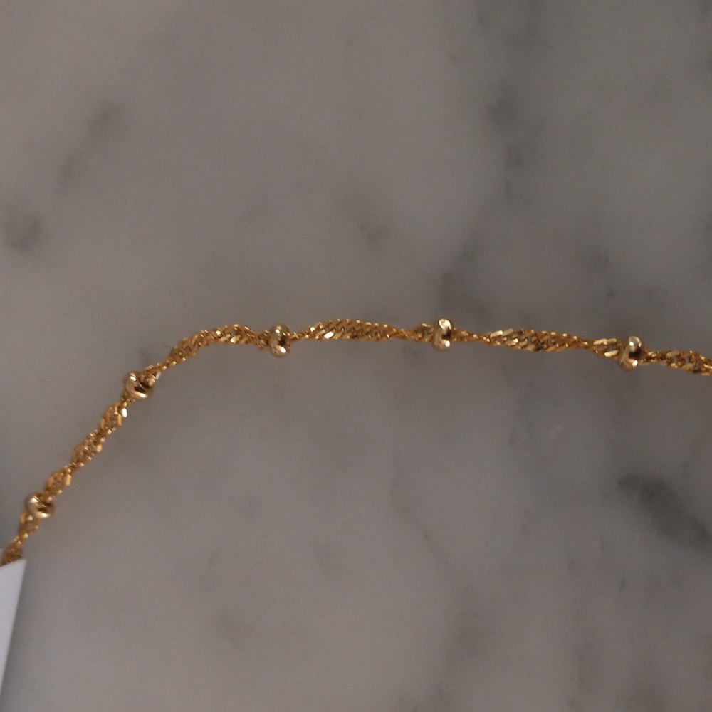 Gold anklet - Picture 4 of 5